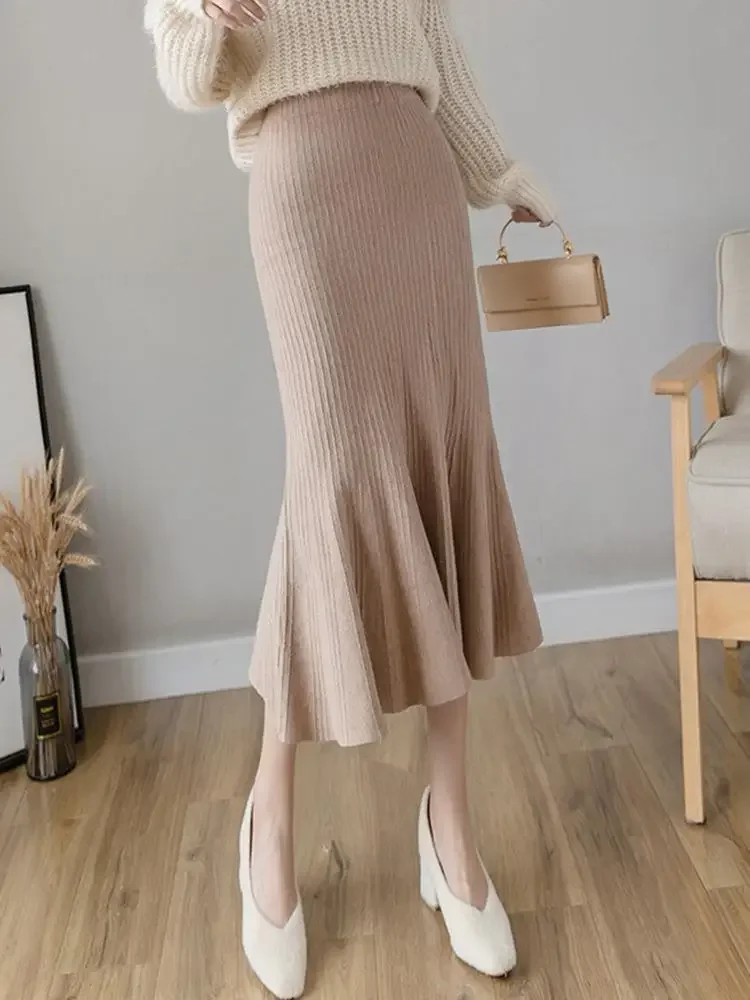 Elegant High Waist Knitted Wra - Summer Clothing Wraps ulasan dan harga