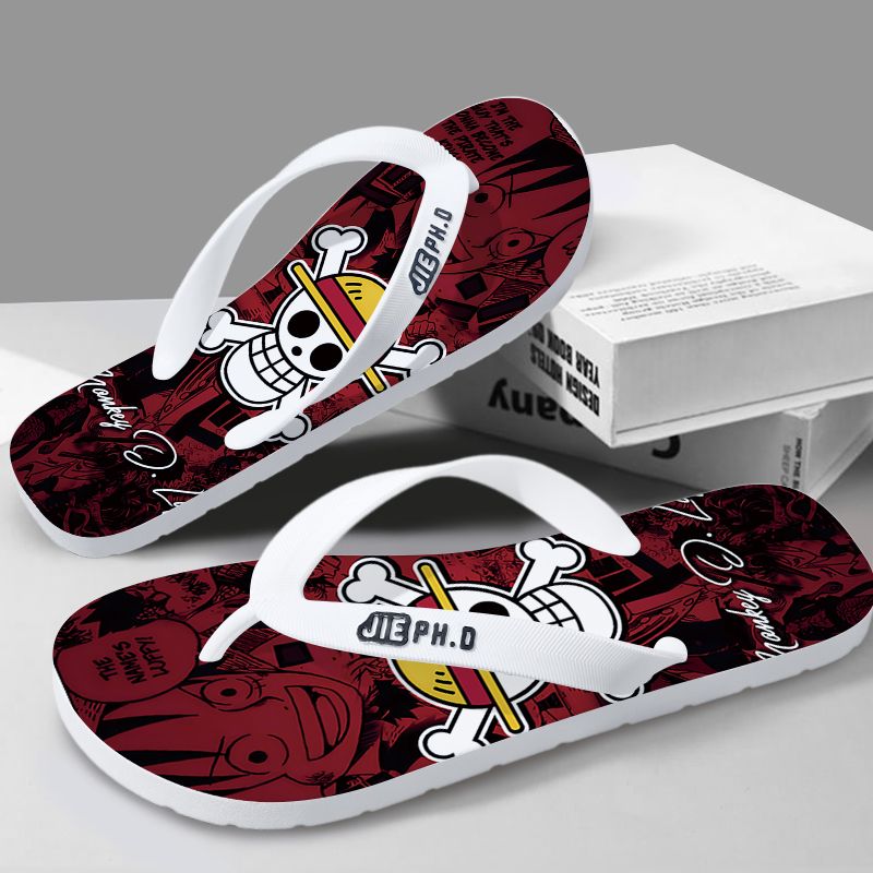 New One Piece anime flip-flops - Summer Clothing Wholesale ulasan dan harga