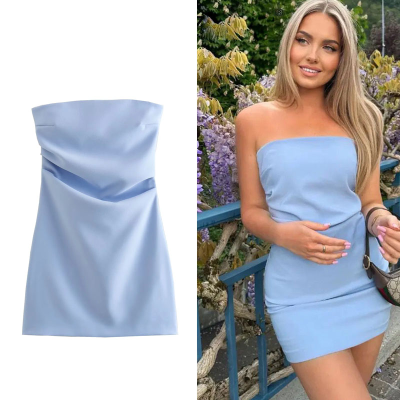 HXAO Dress Women Off Shoulder  - Summer Zara ulasan dan harga