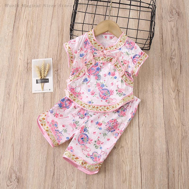 Baby Girls Tang Suit Summer Pr - Summer Clothing Baby Girl ulasan dan harga