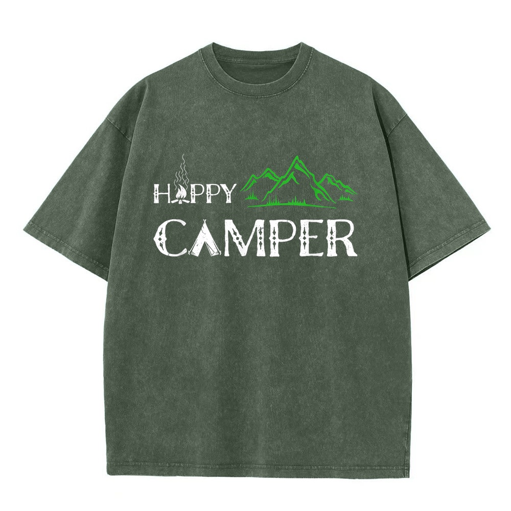 Happy Camper Camping T-Shirt f - Summer Clothing Women Canada ulasan dan harga