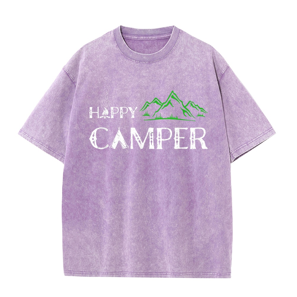 Happy Camper Camping T-Shirt f - Summer Clothing Women Canada ulasan dan harga
