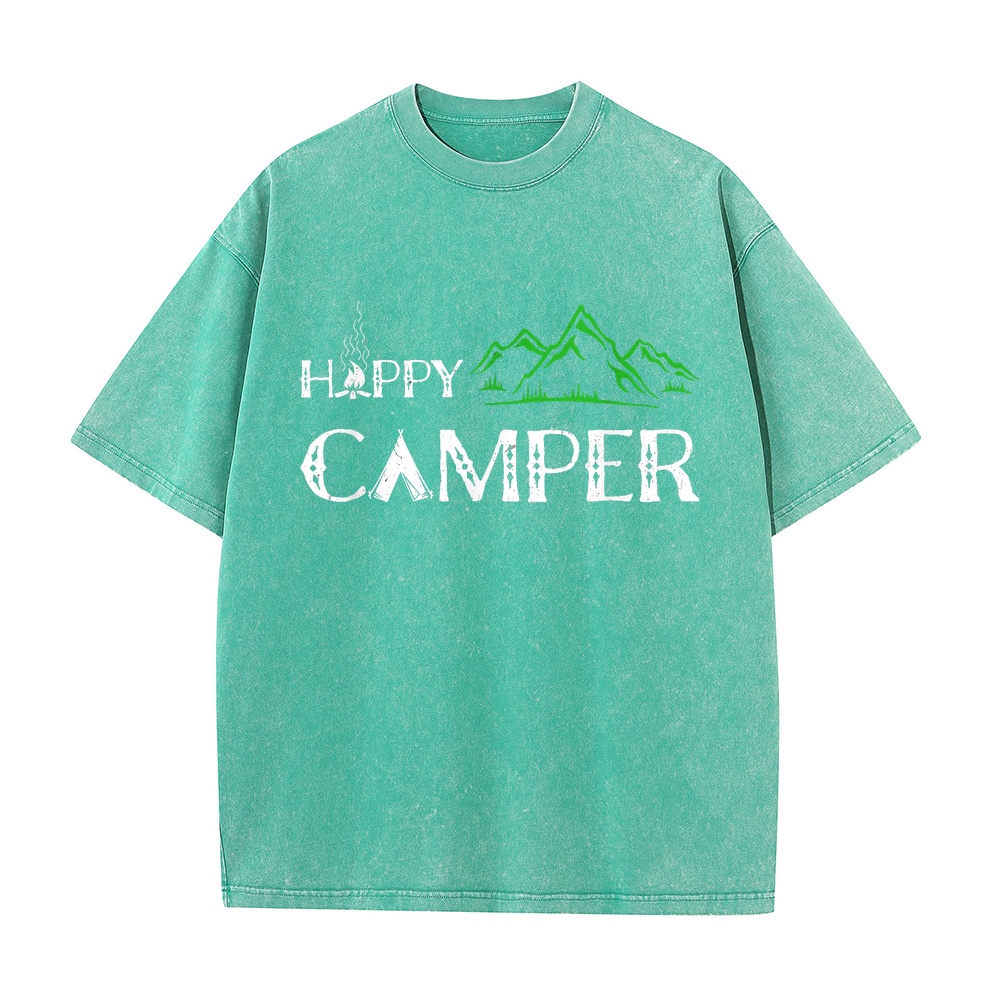 Happy Camper Camping T-Shirt f - Summer Clothing Women Canada ulasan dan harga