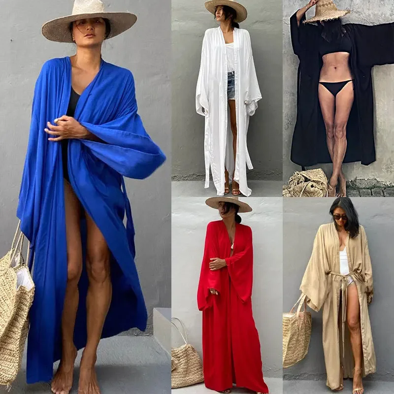 Kimono Women Beach Wear Cover  - Summer Clothing Wraps ulasan dan harga
