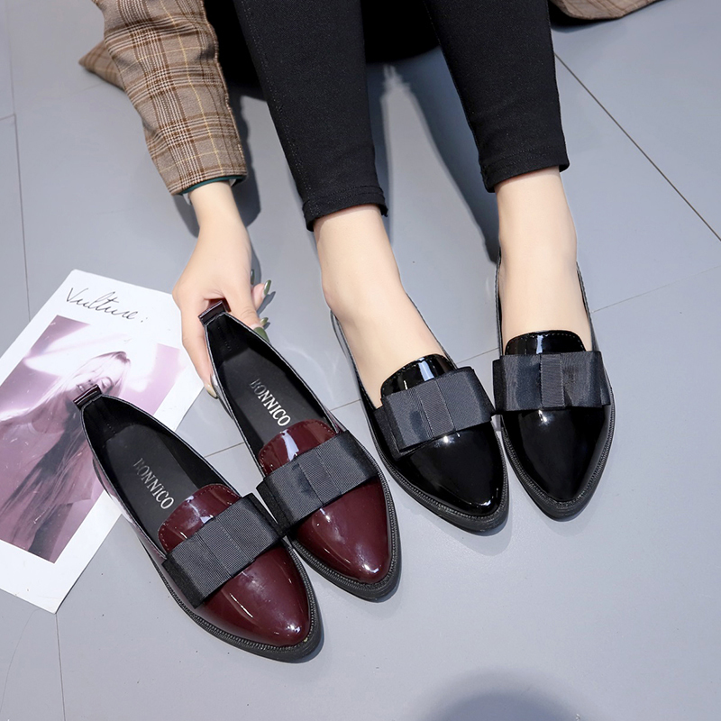 Black/ Wine Red Patent Leather - Summer Clothing Stores ulasan dan harga