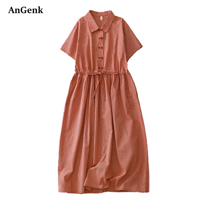 Cotton Short Sleeve Vintage Pl - Summer Clothing Drawing ulasan dan harga
