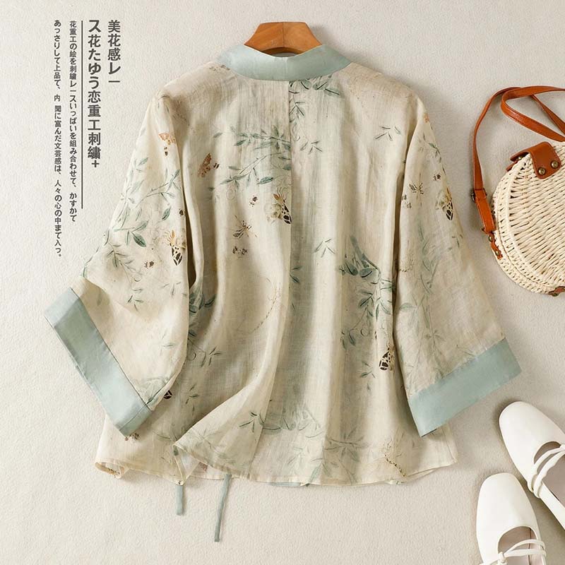 Vintage Floral Printed Short K - Summer Clothing Wraps ulasan dan harga