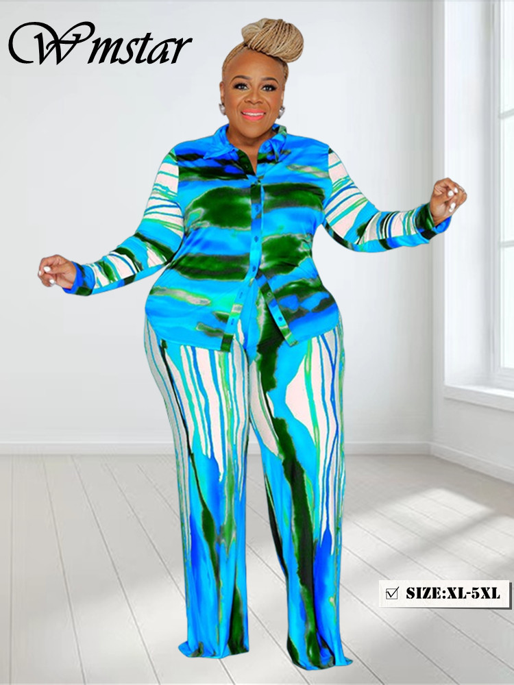 Wmstar Plus Size Two Piece Out - Summer Clothing Wholesale ulasan dan harga