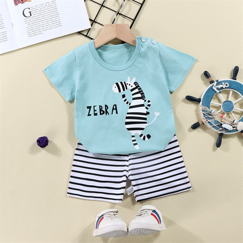 Cotton Tees+Shorts 2-piece Tra - Summer Clothing Baby Girl ulasan dan harga