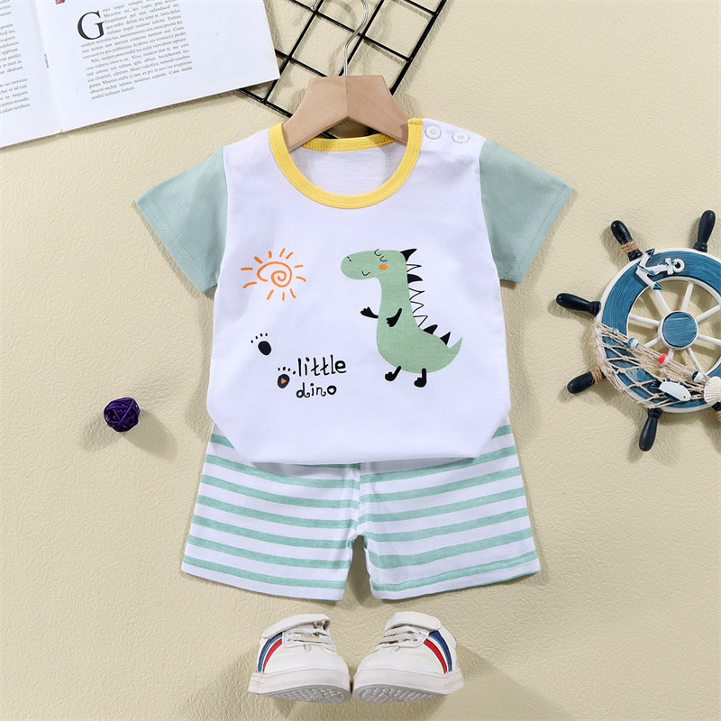 Cotton Tees+Shorts 2-piece Tra - Summer Clothing Baby Girl ulasan dan harga