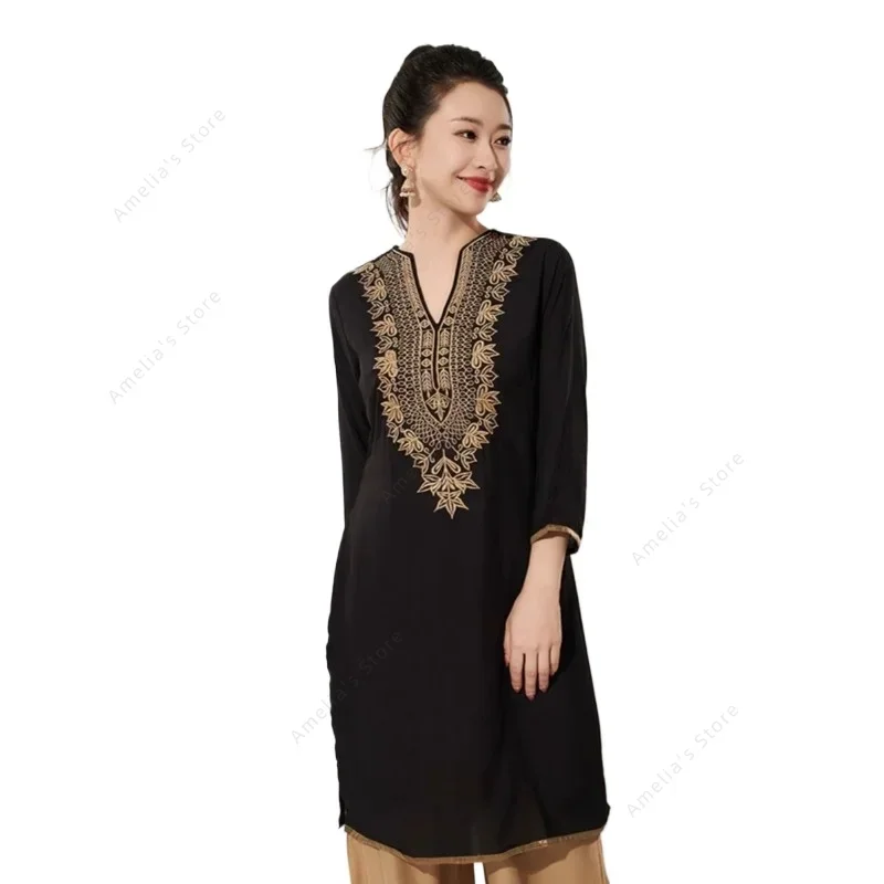 Women's Indian Traditional Emb - Summer Clothing Pakistan ulasan dan harga