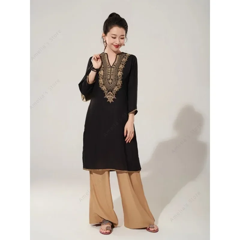 Women's Indian Traditional Emb - Summer Clothing Pakistan ulasan dan harga