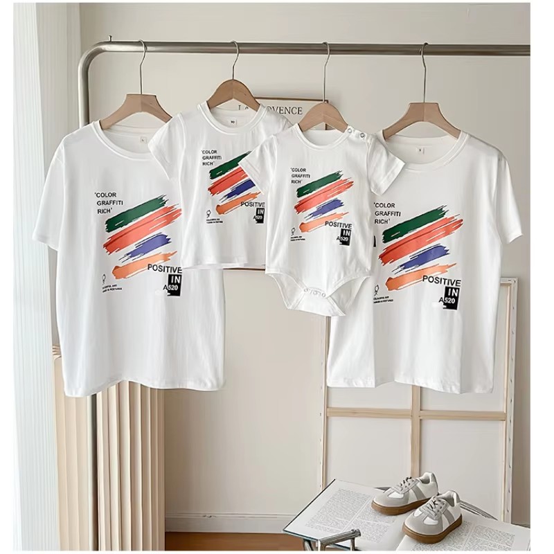 Family Look T Shirts 2026 Summ - Summer Clothing Drawing ulasan dan harga