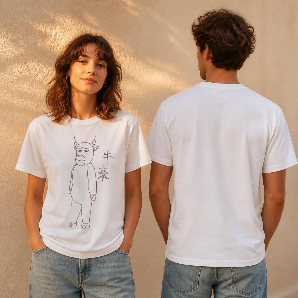 Niu Lai Drawing Men T Shirt 10 - Summer Clothing Drawing ulasan dan harga