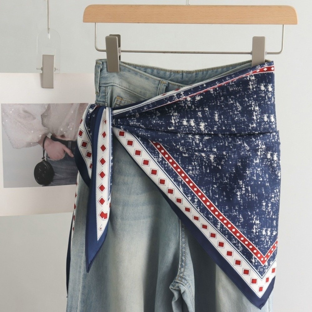 New Satin Women's Scarf Tie-Dy - Summer Clothing Wraps ulasan dan harga