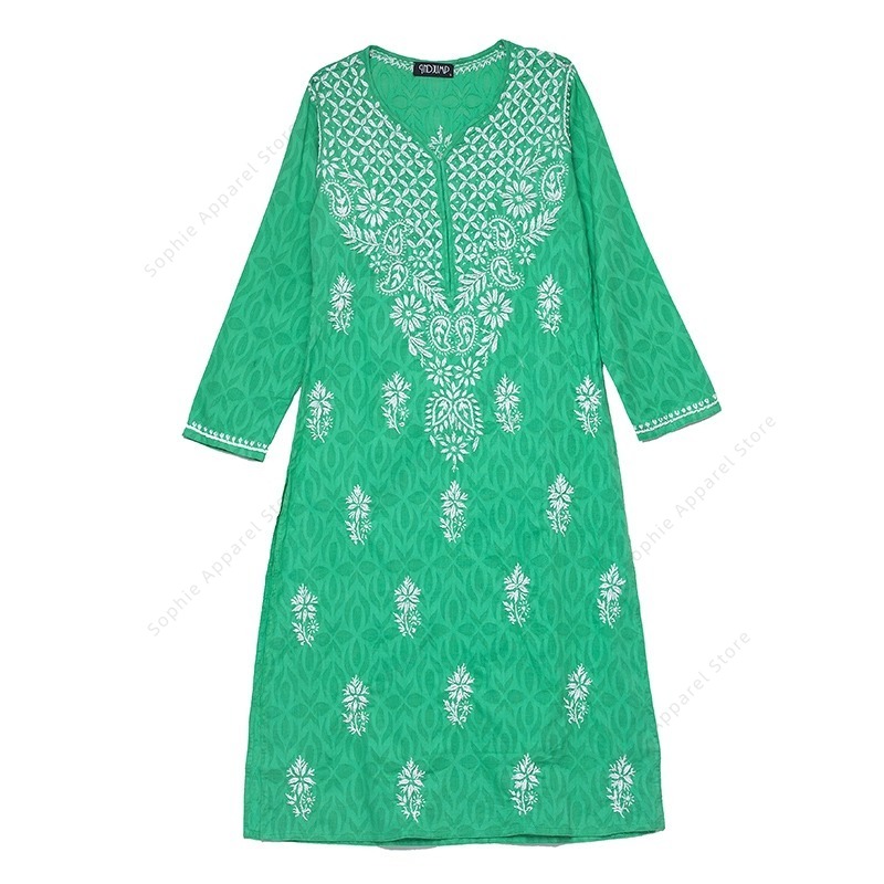 Women's Embroidered Kurti Indi - Summer Clothing Pakistan ulasan dan harga