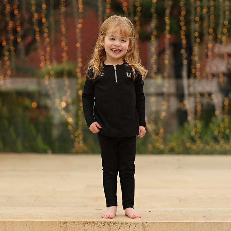 Summer Black Ribbed Family Mat - Summer Clothing Baby Girl ulasan dan harga