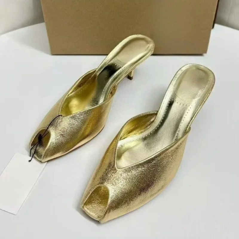 Women's Pumps Designer Gold Wo - Summer Clothing Stores ulasan dan harga