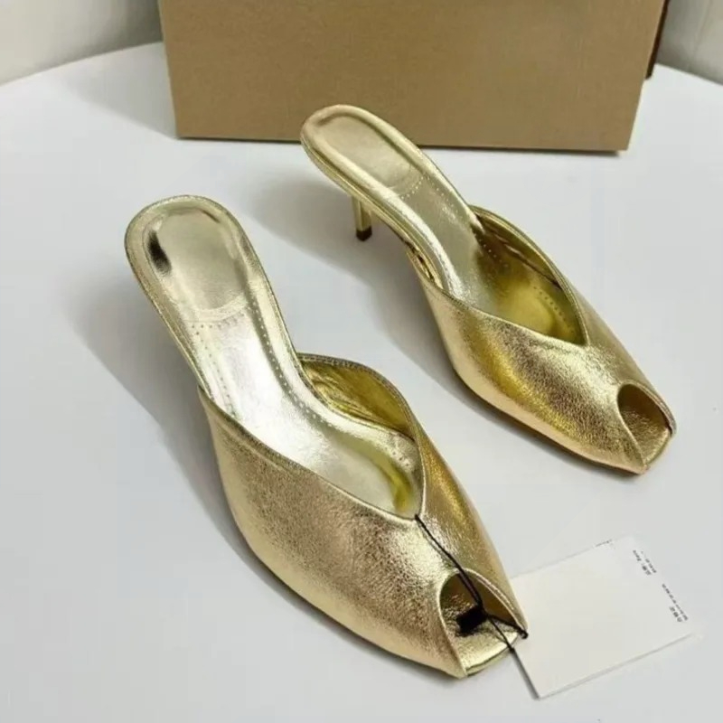 Women's Pumps Designer Gold Wo - Summer Clothing Stores ulasan dan harga