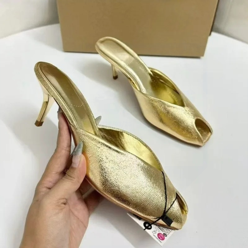 Women's Pumps Designer Gold Wo - Summer Clothing Stores ulasan dan harga