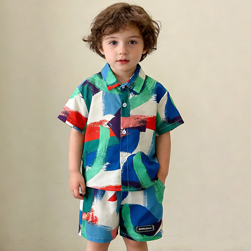 New Summer Baby Clothes Suit C - Summer Clothing Drawing ulasan dan harga