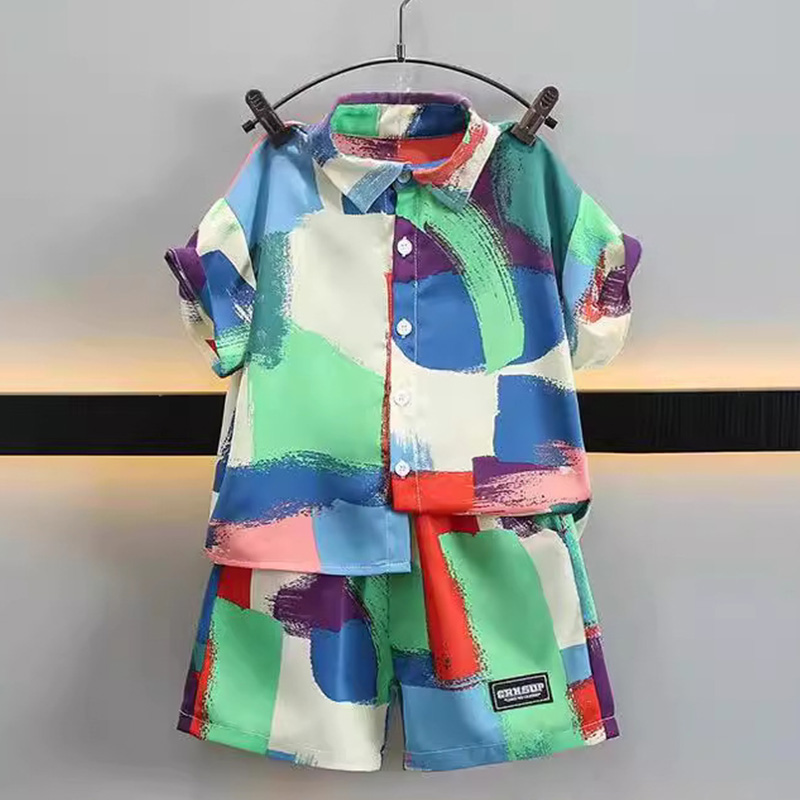 New Summer Baby Clothes Suit C - Summer Clothing Drawing ulasan dan harga