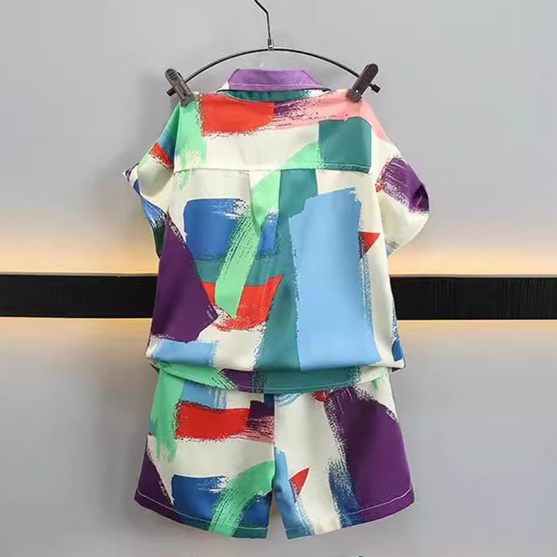 New Summer Baby Clothes Suit C - Summer Clothing Drawing ulasan dan harga