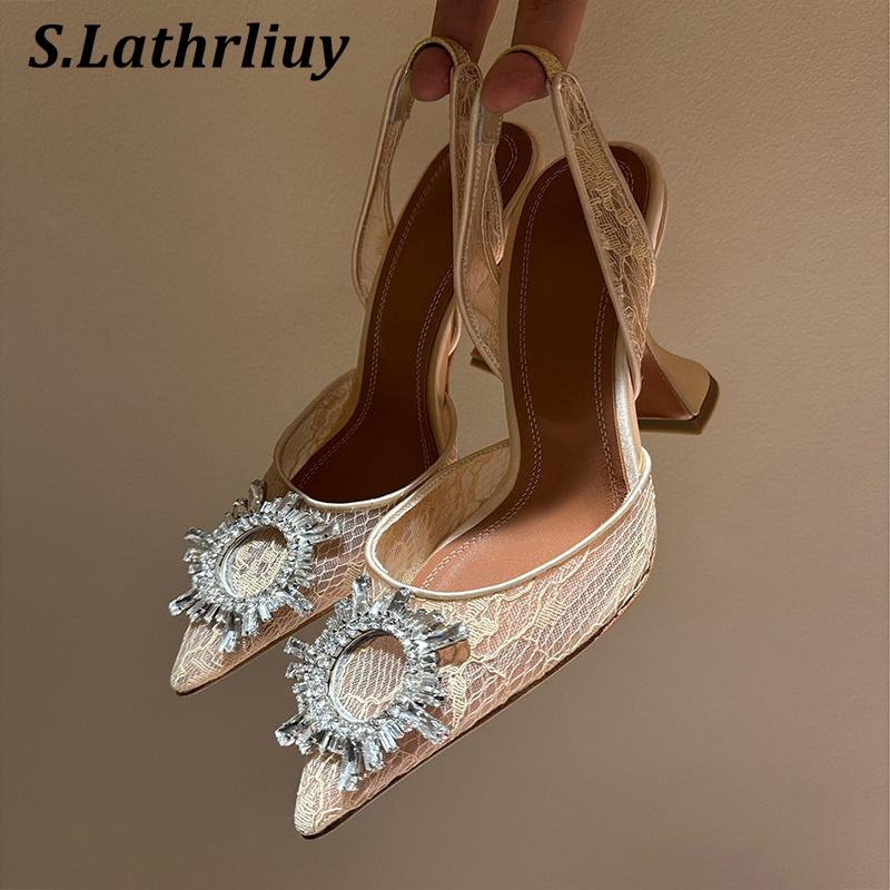 Sandals Rhinestone Flower Poin - Summer Clothing Stores ulasan dan harga