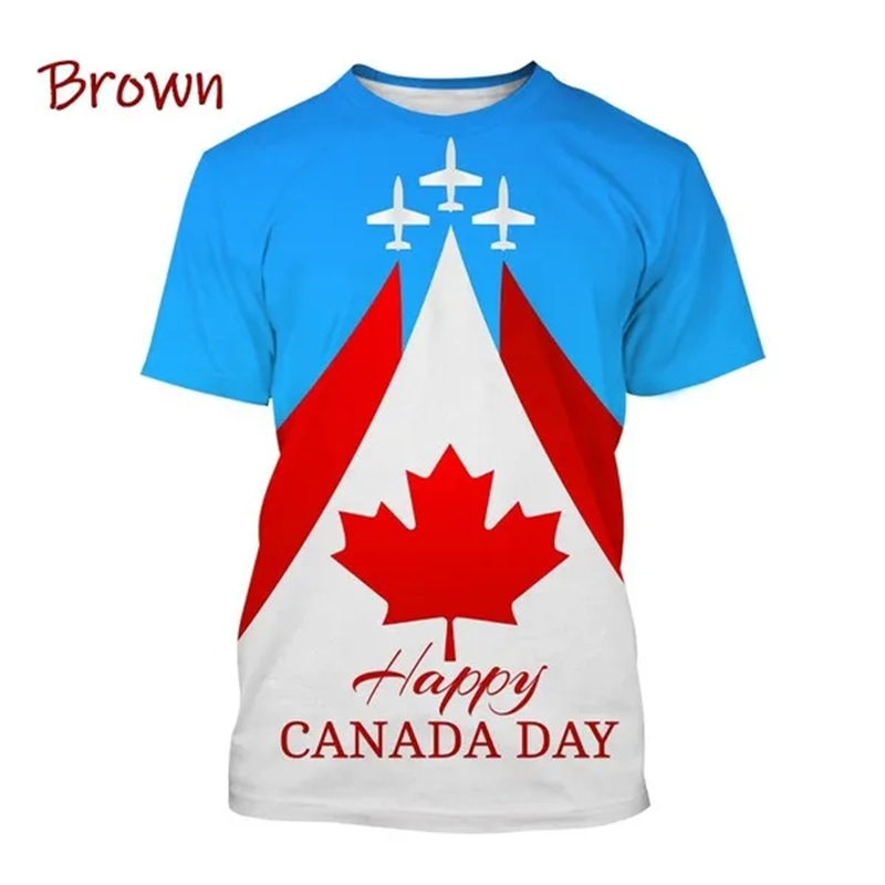I Love Canada Flag Graphic T S - Summer Clothing Women Canada ulasan dan harga