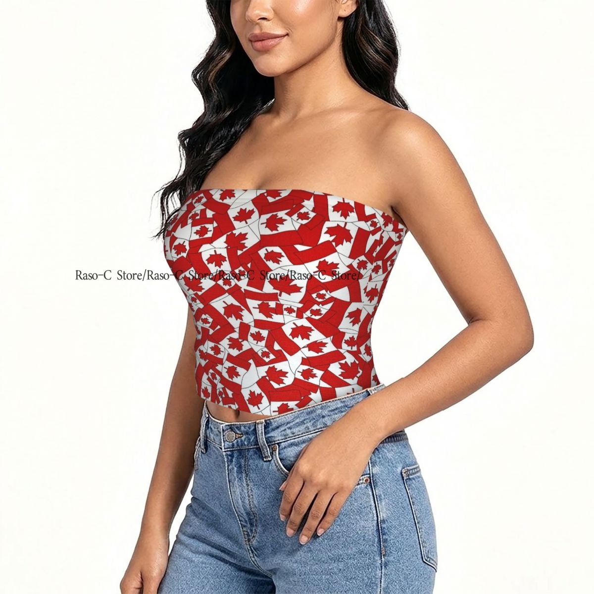 Women Block Crop Slim Tube Top - Summer Clothing Women Canada ulasan dan harga