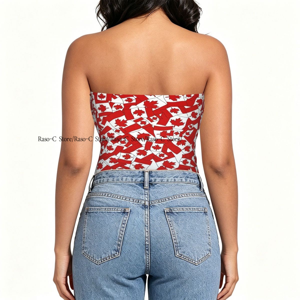 Women Block Crop Slim Tube Top - Summer Clothing Women Canada ulasan dan harga